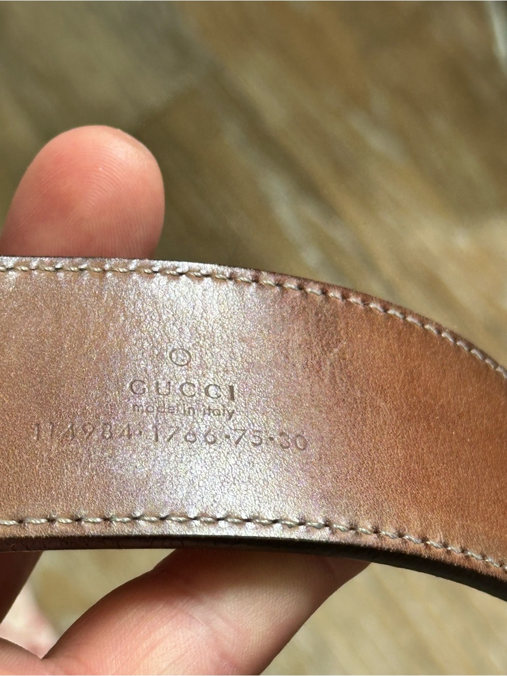 ✨ Gucci Interlocking G Web Belt – Size 75/30 - Picture 6 of 8
